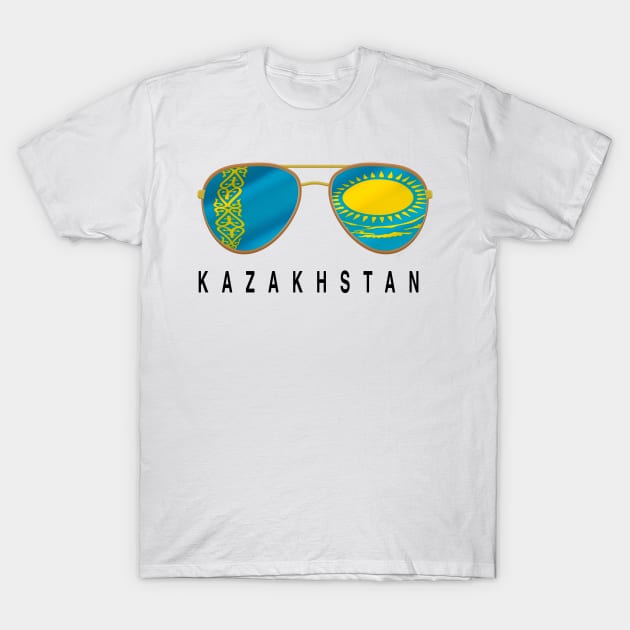 Kazakhstan Sunglasses, Kazakhstan Flag, Kazakhstan gift ,  Kazakhstani , T-Shirt by JayD World